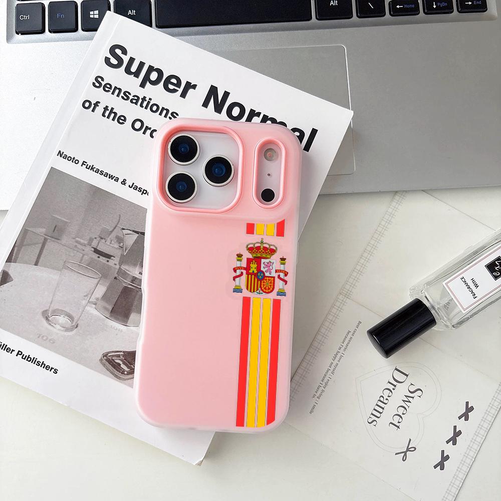 Spain LOGO Espana Red Yellow L - Apple Iphone 15 ulasan dan harga