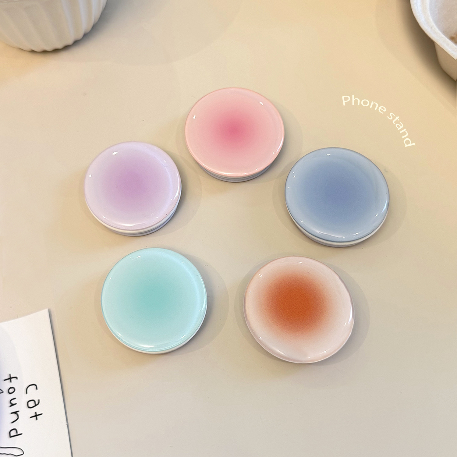 Ins Style Gradient Phone Grip  - Phone Accessories Useful ulasan dan harga