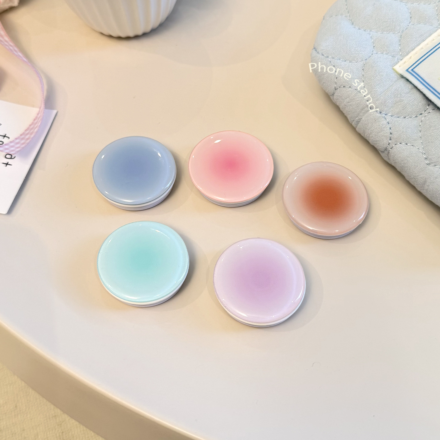 Ins Style Gradient Phone Grip  - Phone Accessories Useful ulasan dan harga