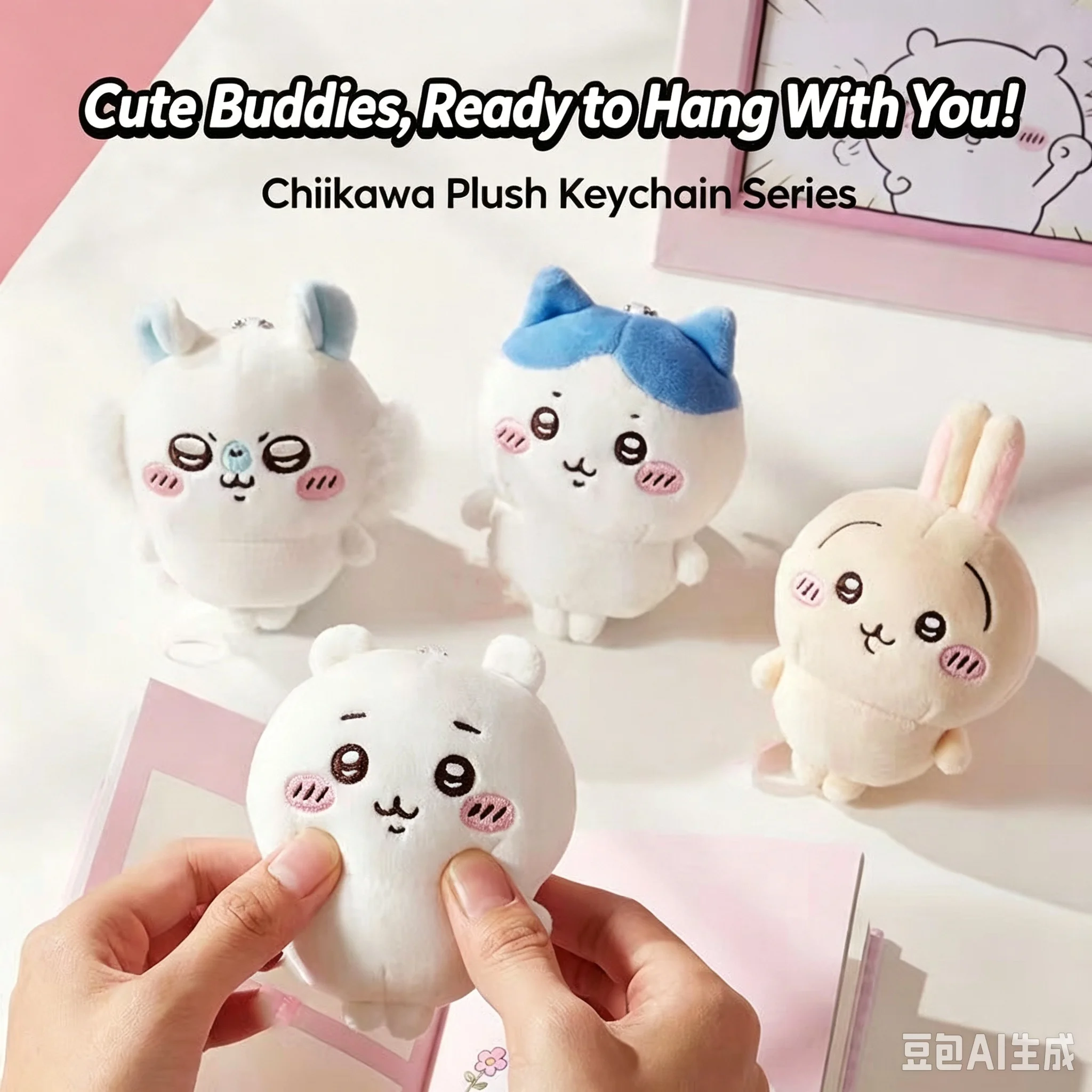 Chiikawa Usagi Hachiware Plush - Phone Accessories Charms ulasan dan harga