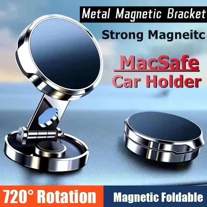 Round Folding Magnetic Car Hol - Phone Accessories Useful ulasan dan harga
