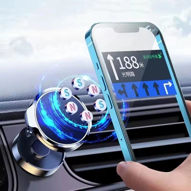 Round Folding Magnetic Car Hol - Phone Accessories Useful ulasan dan harga